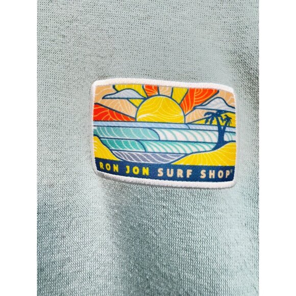 Ron Jon Surf Shop Womens Fleece Sweatshirt Size S Mint Green Pullover Mock Neck - Picture 2 of 11